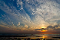 Dutch coast sunset